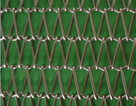 双旋网带Double spiral net belt，不锈钢材质的金属网带