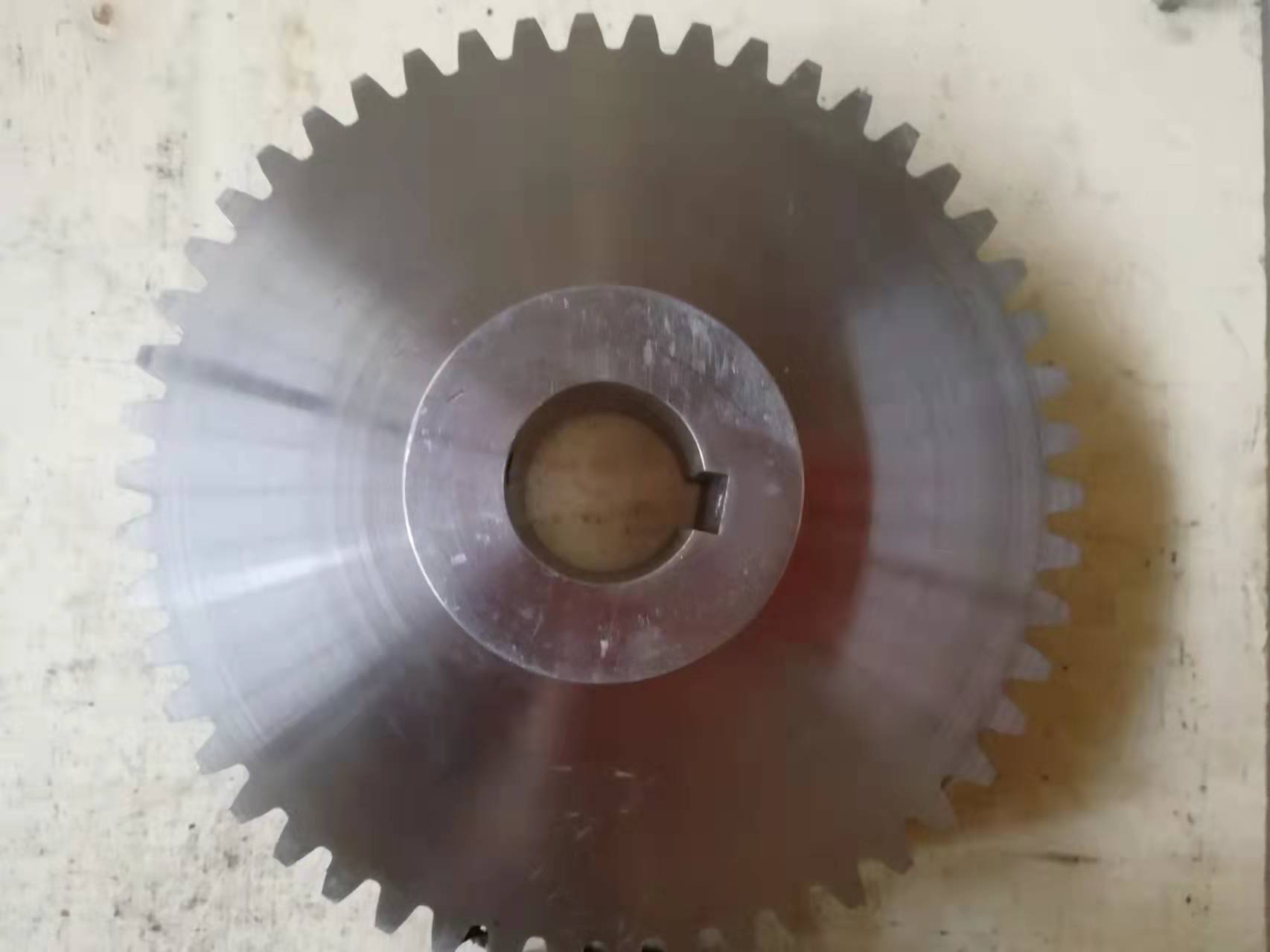 304不锈钢轴承位链轮可定制双节距滚子链轮工业传动金属输送链轮