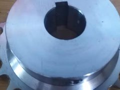 不锈钢链轮齿轮12A 工业传动链轮配套链条可定制6分单双排碳钢链轮