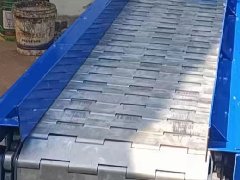 给黄山市屯溪阀门精密锻造有限公司做的链板传送带输送机完工