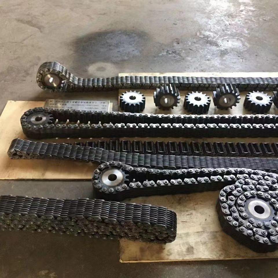CL12 节距19.05 外导13片齿形链条配套链轮 传动链条无声链