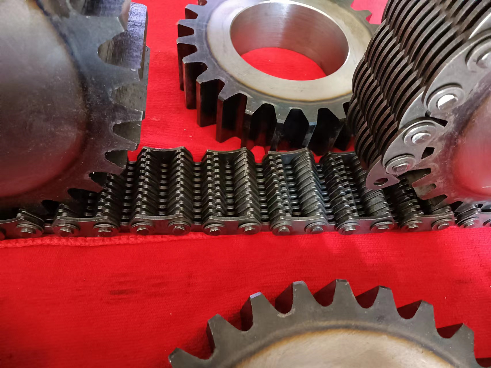 荣达齿形链条 无声链轮CL12 节距19.05毫米 外导25片齿形链条链轮 高速静音传动