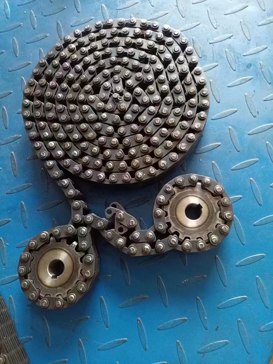 高速静音齿形链条CL08节距12.7外导19片无声链条链轮