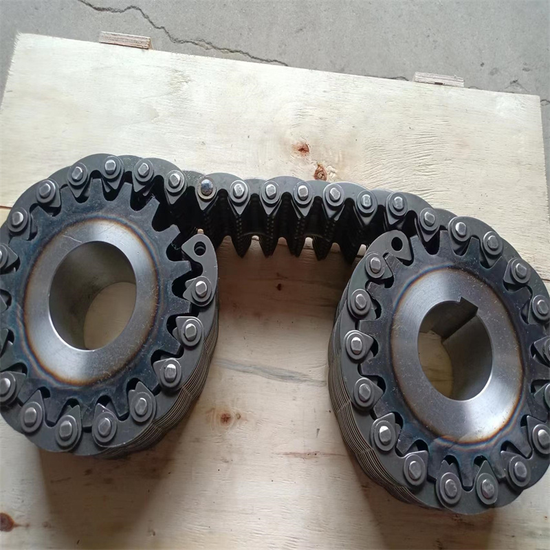宁津县荣达无声齿形链条CL16节距25.4毫米内导23片无声齿形链条静音传动链条